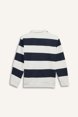Polo Yaka _izgili Sweatshirt Erkek _ocuk - Defacto фото 5