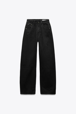 TRF CURVED HIGH-WAIST JEANS - Zara фото 5