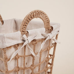 Корзина для хранения SL Home, ручное плетение, с ручками, квадратная, джут, 272731 см - Sima-land home фото 4