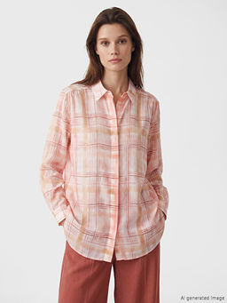Ekose Oversize Kad?n G?mlek Tunik