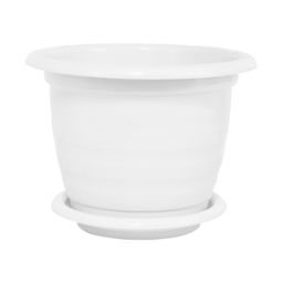 Горшок для цветов п/эт. с поддоном "Виола" 1л (белый)