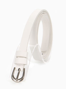 Ремень женский, пряжка металл, 1.4×105 см, белый