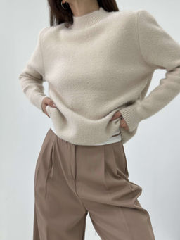 Свитер Fluffy (бежевый) - Nadi bordo фото 5