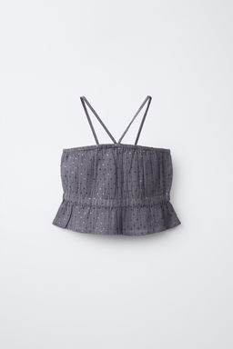 TOP LENTEJUELAS / Gris antracita - Zara фото 3