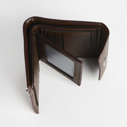 Портмоне мужское на магните, отдел для купюр, для карт, для монет, цвет коричневый - Simaland фото 4