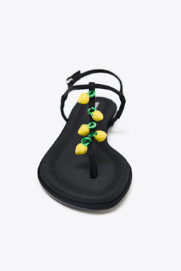 BEADED STRAP SANDALS - Zara фото 4