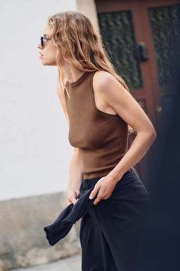 BASIC PLAIN KNIT TOP - Zara фото 12