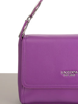 LACCOMA сумка Y1727-лаванда натуральная кожа хлопок