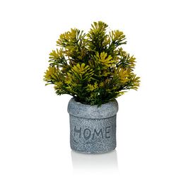 Цветочная композиция в горшке. Цвет желтый. Размер 6х18 см.