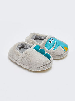 Nak?? Detayl? Erkek Bebek Ev Ayakkab?s?