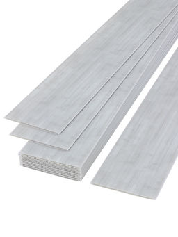 Цена за 12 шт. Стеновая панель ПВХ «Бертран», 2600×250 мм, цвет серый