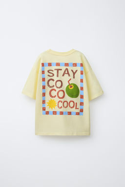 CAMISETA ESTAMPADA COCO / Amarillo