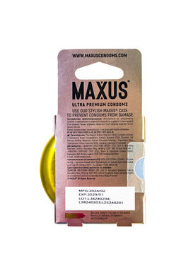 Презервативы Maxus EXOTIC MIX, латекс, ароматизированные 3 шт.