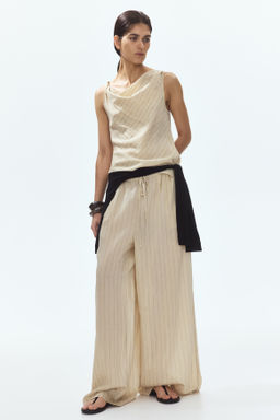 Top asim?trico con escote drapeado - H&m фото 3