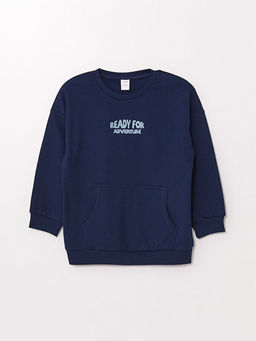 Bisiklet Yaka Uzun Kollu Basic Erkek Bebek Sweatshirt ve E?ofman Alt 2li - Waikiki фото 2