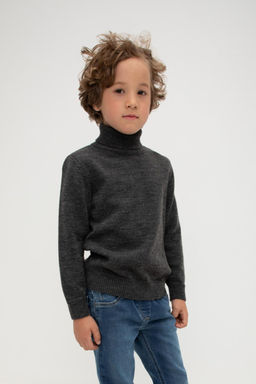 Джемпер Crockid КВ 30148/ш полушерсть серый для мальчика  фото 4