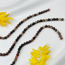 Бусины для украшений Окаменелое дерево (45 бусин) 38 см