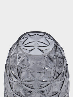 Ваза для цветов «Гунвор», 23×11 см, стекло, серая