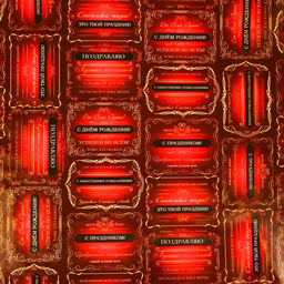 Цена за 10 шт. Бумага упаковочная глянцевая «Успехов во всем», 100×70 см