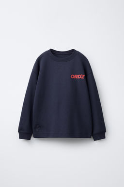 T-SHIRT WITH RAISED SLOGAN