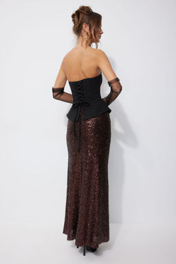 Юбка LYUSHe 4257 коричневый  фото 7