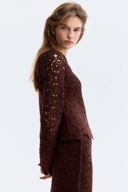 Crochet-look cardigan - H&m фото 2