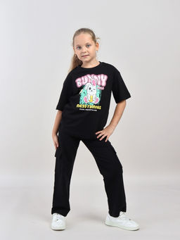 CRB wear / CWKG 70536-22-427 Брюки для девочки,черный/Ex.Cherubino фото 3