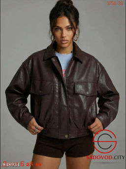 Кожаная женская куртка - Bruno фото 3