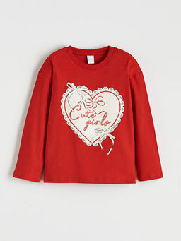 Kalp Bask?l? K?z ?ocuk Ti??rt