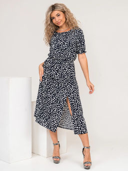 Платье женское, цвет черный белый