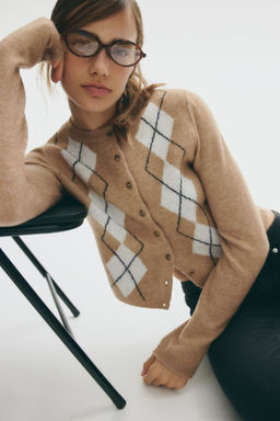 C?rdigan en punto jacquard - H&m фото 3