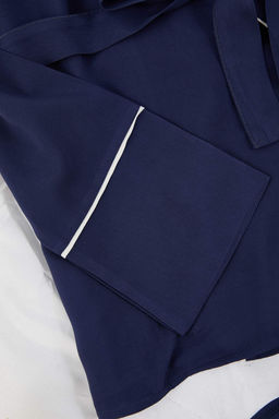 Trendyolmilla Bej Kusakl? Biye Detayl? Kruvaze Viskon Hamile Dokuma Pijama Tak?m? THMAW22PT1109  фото 58