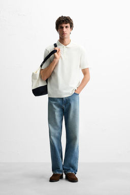 BASIC PIQUE TEXTURE POLO SHIRT - Zara фото 2