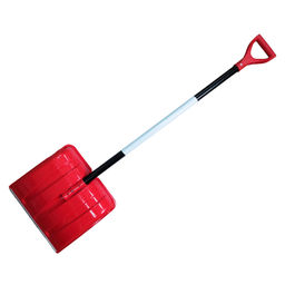 Лопата снеговая "Снежник" п/эт. цветная, с алюм.накл., разборная, с алюм.черенком, ручкой, 380х370мм