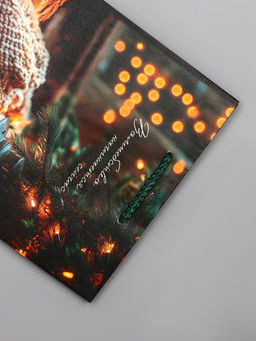 Цена за 2 шт. Пакет подарочный новогодний ламинированный, «Уют», 18×10×22.3 см