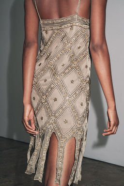 EMBROIDERED TULLE DRESS - Zara фото 3