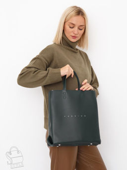 Сумка женская кожаная 1001L green Plina&Eiterou