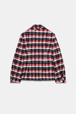 ZW COLLECTION CHECK PEPLUM BLAZER - Zara фото 8