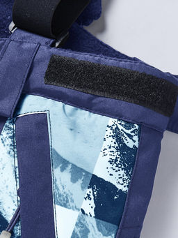 Горнолыжный костюм для мальчика темно-синего цвета 9327TS - Valianly фото 14