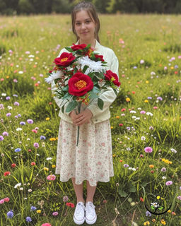 Цветы искусственные Buro букет 11 голов 45-50 см