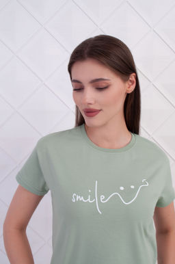 Арт. 9141 Пижама с шортами 42-50 (5 шт) Цвет:верх-полынь,низ-полынь - Калинка фото 5