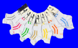 Цена за 5 пар.5 ПАР - ЮстаТекс носки женские Спортивные 2с12 БЕЛЫЕ