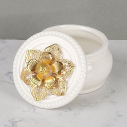 Шкатулка керамика 7,5х7,5х6,5 см / TC8011 /уп 144/ - Галеонтрейд фото 3