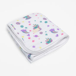 Полотенце детское Единороги 50*90см,100% хл, муслин 105 гр/м2, махра 300гр/м2 - Крошка я фото 2