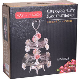 30823 Конфетница 2-х ярус 31,5х31,5х52см MB (х8) - Mayer&boch фото 4