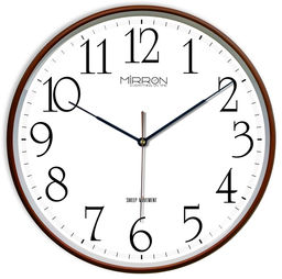 Настенные часы Mirron круглые темно коричневые P3274ADB