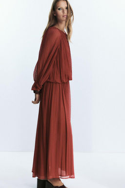 TASSEL PLEATED BLOUSE - Zara фото 8