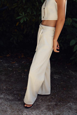 Z1975 HIGH-WAIST BOOTCUT JEANS WITH BELT - Zara фото 2