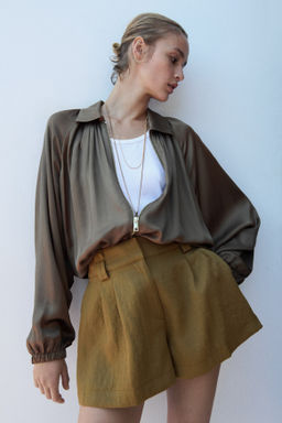 Pantal?n corto sastre con cintur?n - H&m фото 3