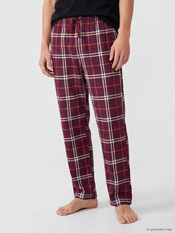 Regular Fit Ekose Erkek Pijama Alt - Waikiki фото 2